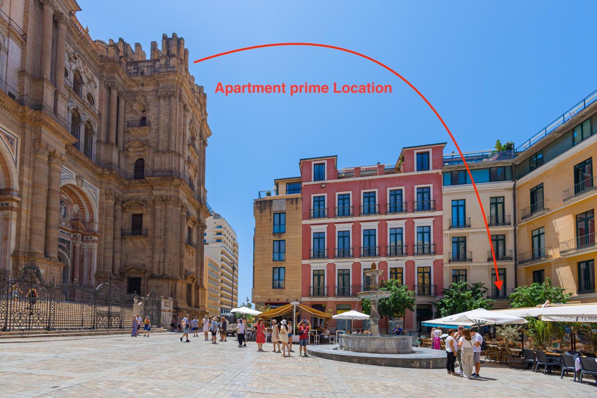 C30 Deluxe Studio With Terrace Into Cathedral Square Apartman Málaga Kültér fotó